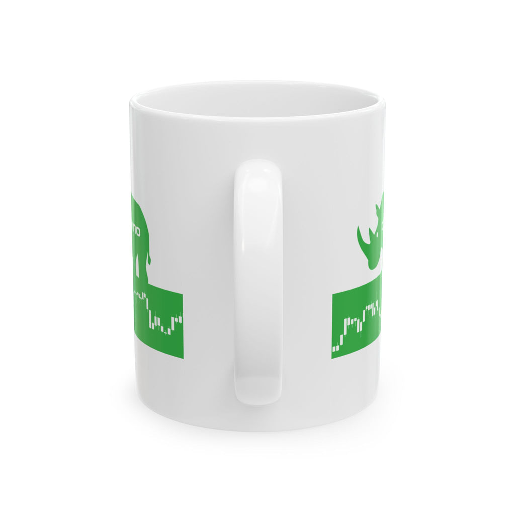 Green Rhino Trading  Stock Market Candlestick Ceramic Coffee Cup