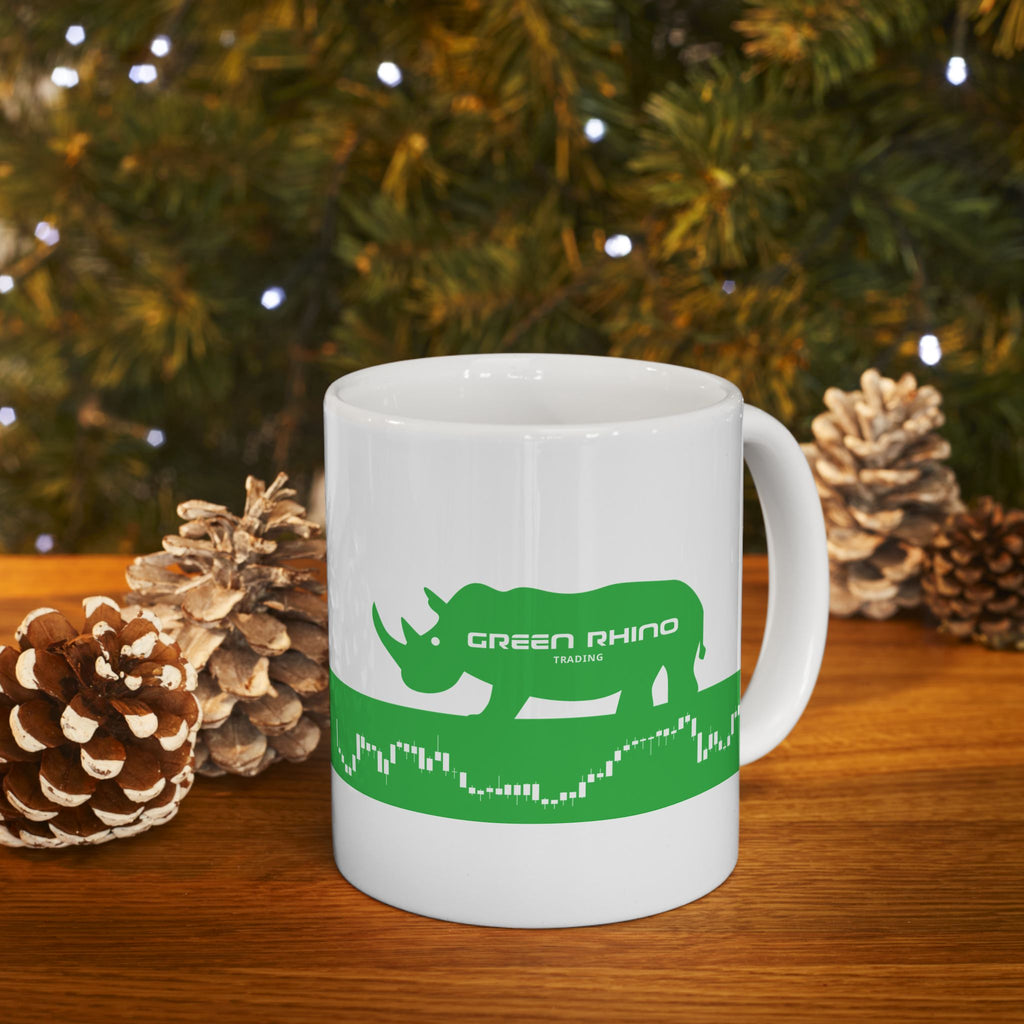 Green Rhino Trading  Stock Market Candlestick Ceramic Coffee Cup