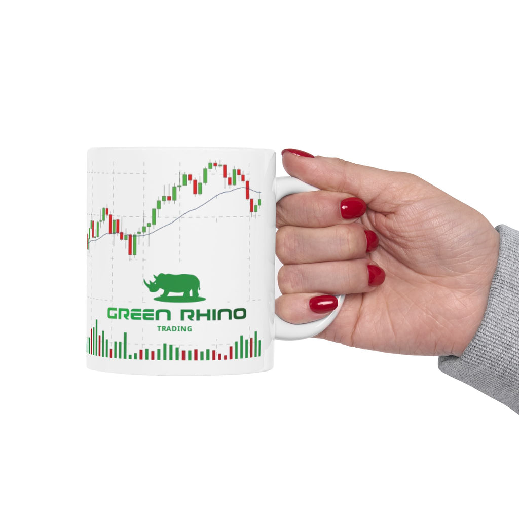 Stock Market Candlestick Chart Ceramic Mug – Trader Coffee Cup