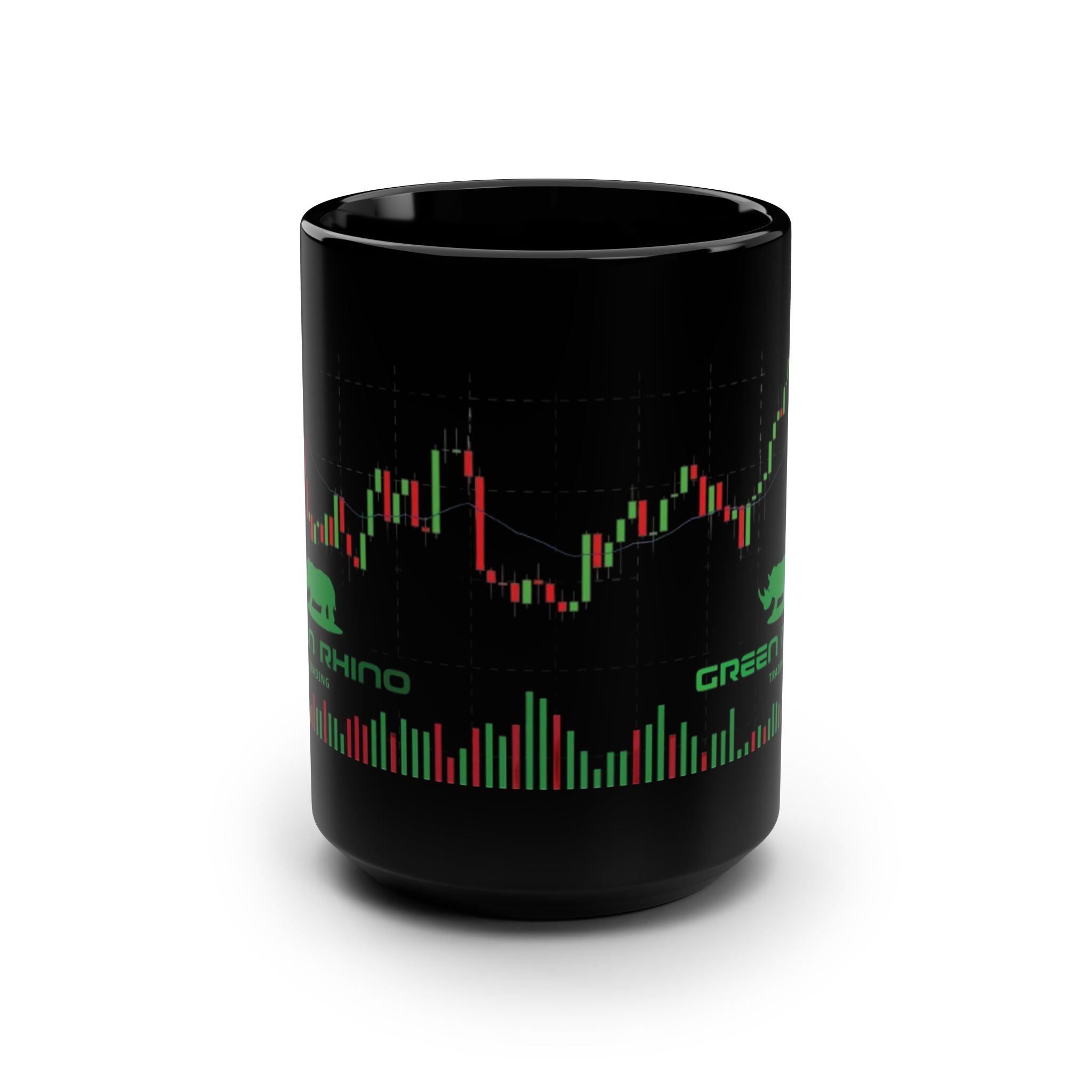 Green Rhino Trading Black Coffee Mug