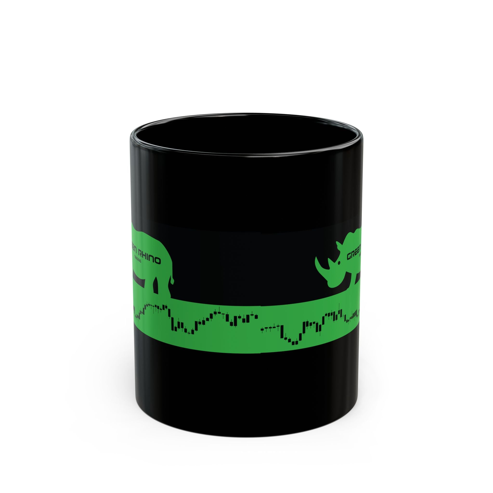 Green Rhino Trading Black Coffee Cup