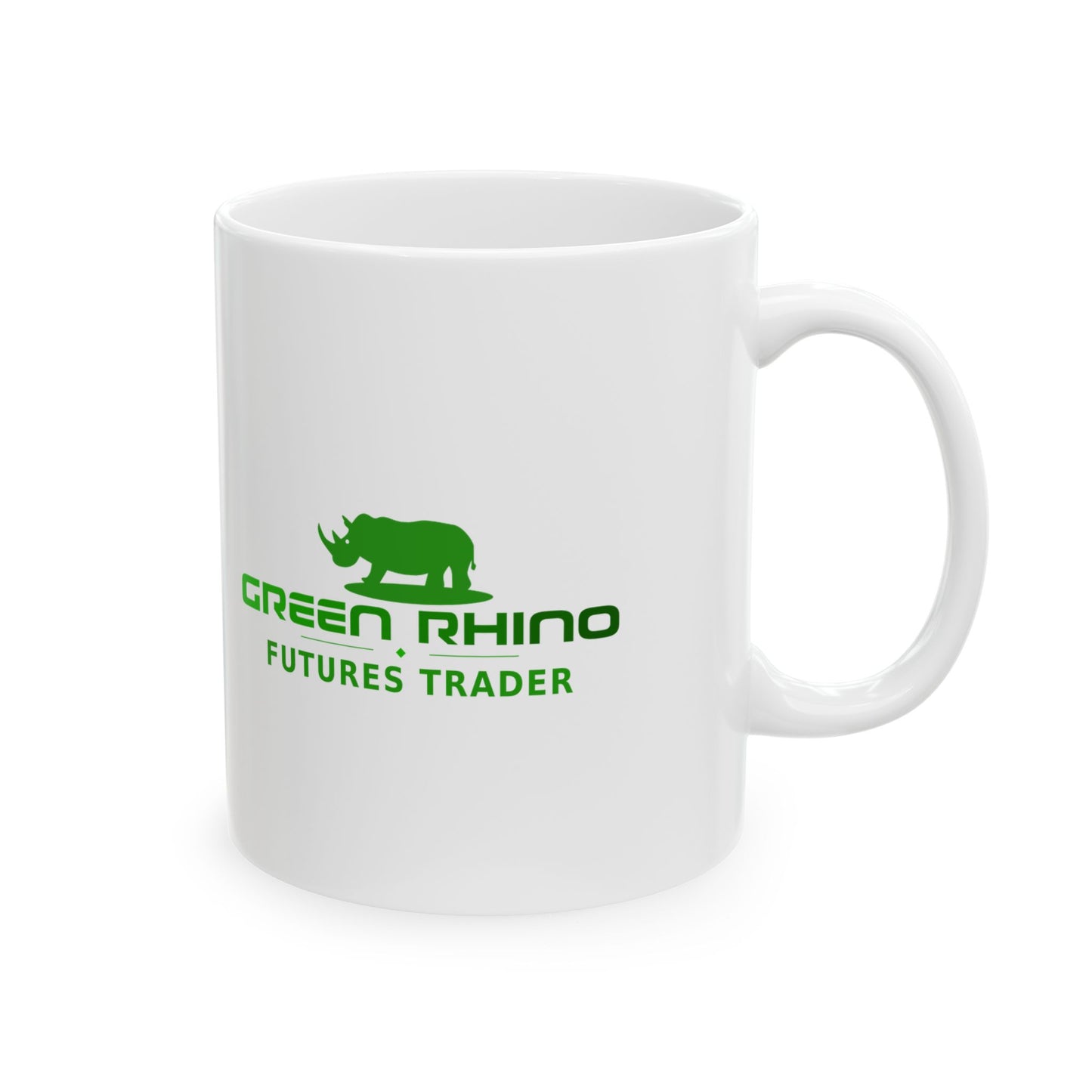 Green Rhino Trading Futures Trader Mug – White