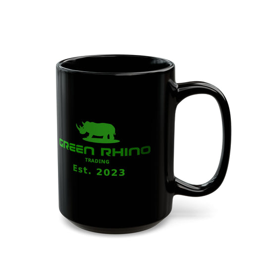 Green Rhino Trading Est. 2023 Logo Mug – Black