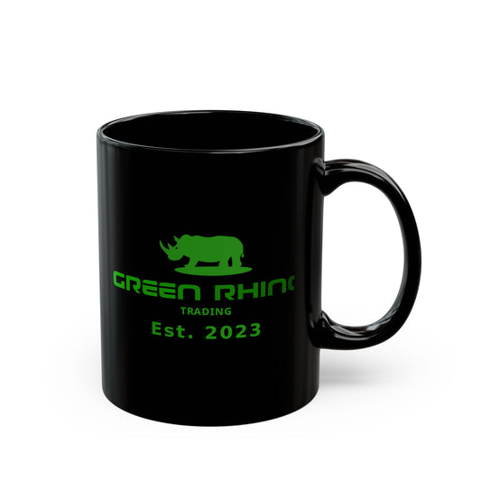 Green Rhino Trading Est. 2023 Logo Mug – Black