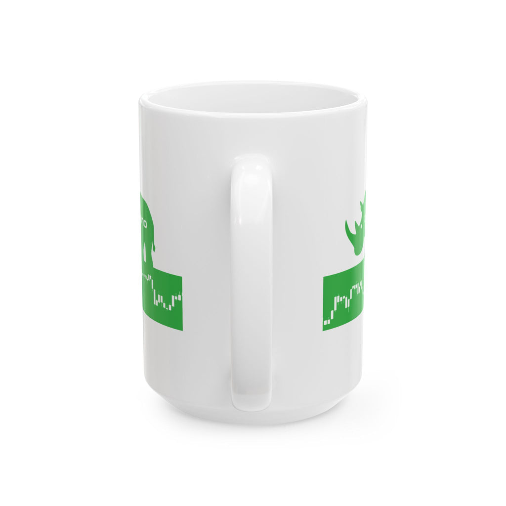 Green Rhino Trading  Stock Market Candlestick Ceramic Coffee Cup