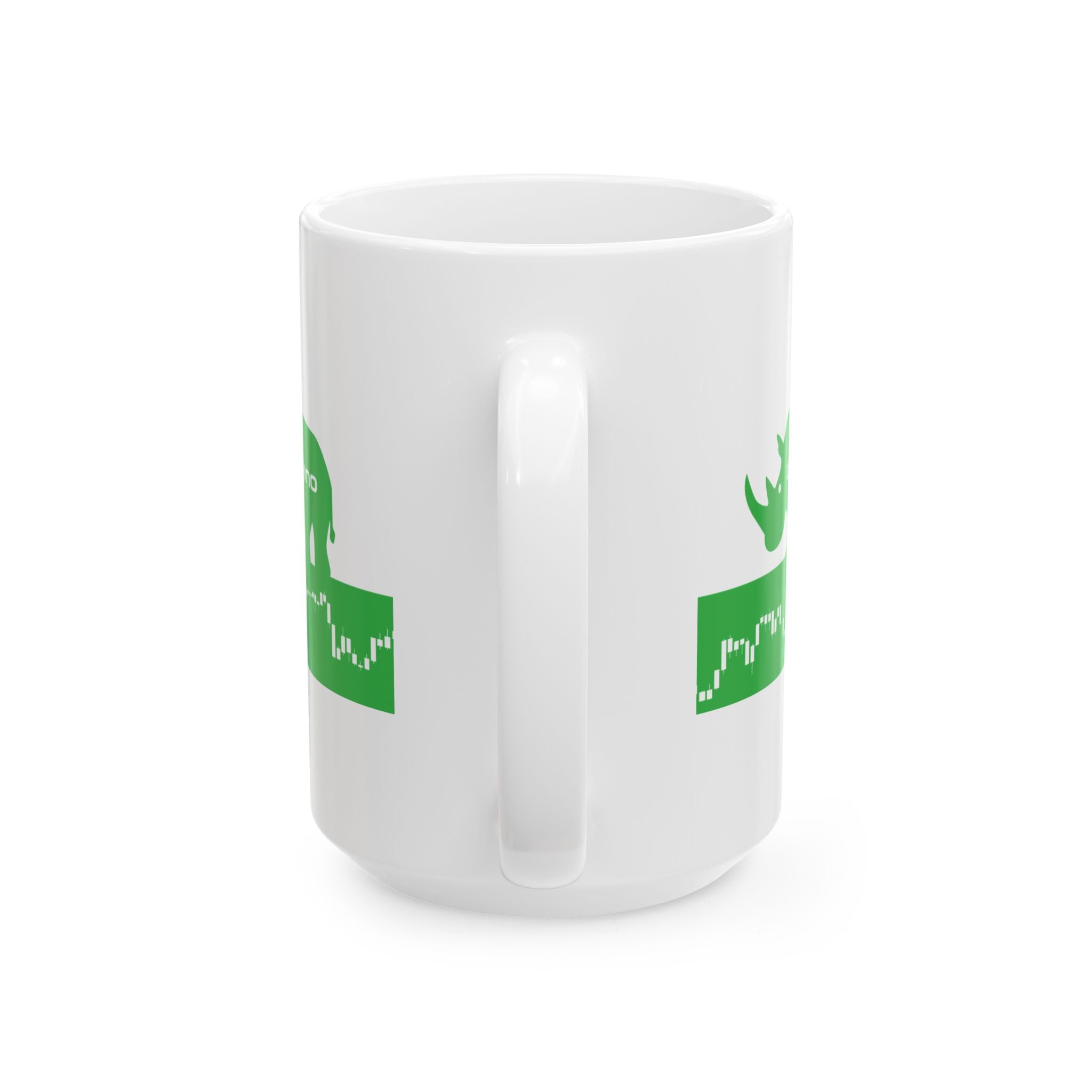 Green Rhino Trading  Stock Market Candlestick Ceramic Coffee Cup
