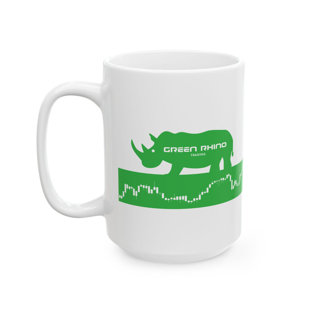 Green Rhino Trading  Stock Market Candlestick Ceramic Coffee Cup