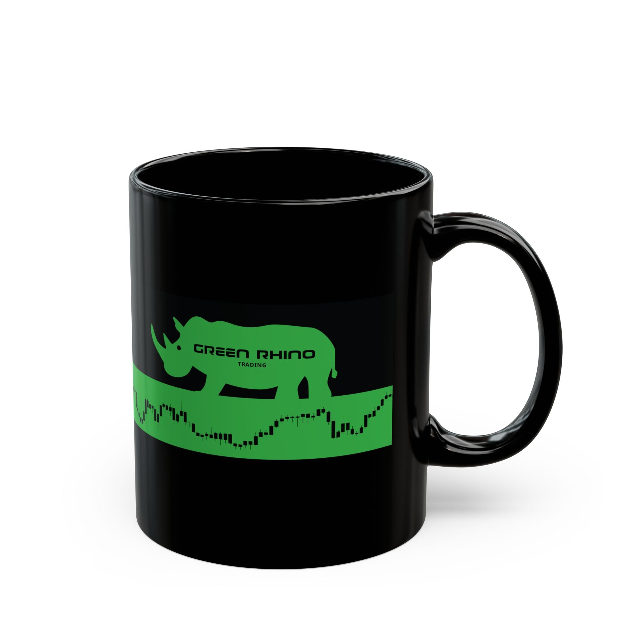 Green Rhino Trading Black Coffee Cup